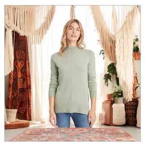 BananaRepublic Italian Wool Cashmere Blend Sweater Tunic-Sage Green-Sz Xs-S NWOT